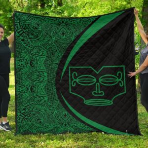 Marquesas Islands Flag Polynesian Premium Quilt  Circle Style  06 J2  Quilt